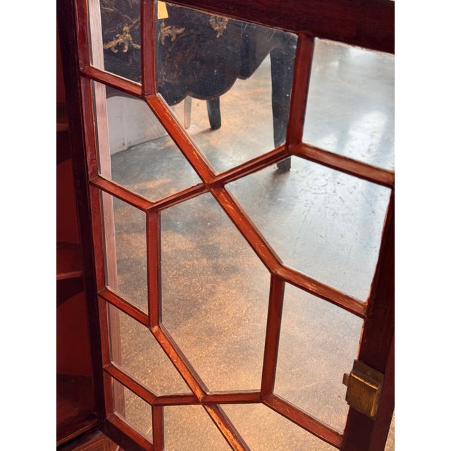 Mid 18th Century George II Mahogany Hanging Corner Cupboard For Sale - Image 9 of 13