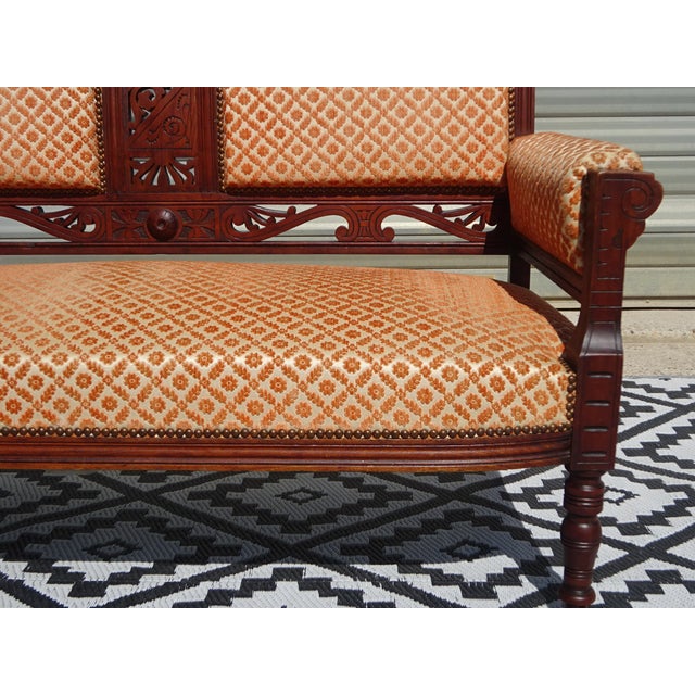 Louis XV Two-Seater Bench, 1950s For Sale - Image 9 of 18