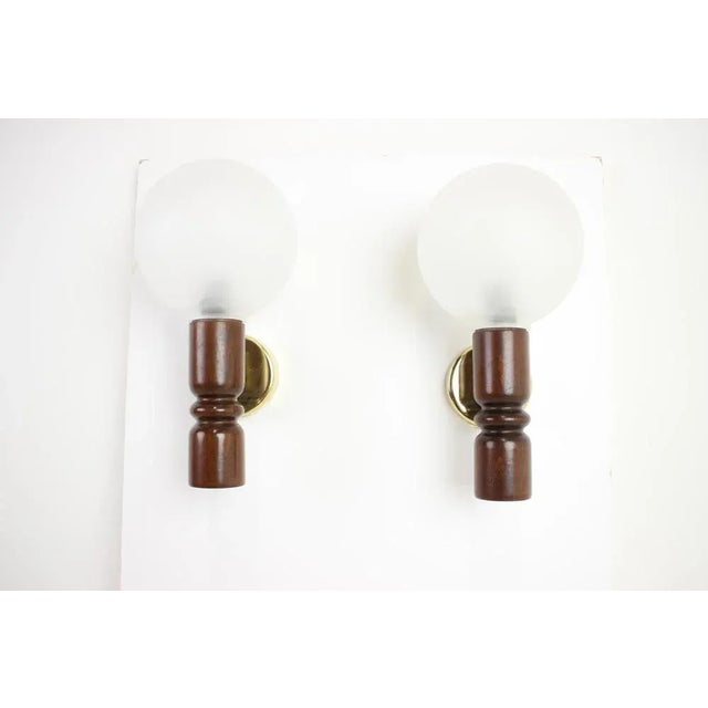 Mid-Century Wall Lamps attributed to Zilina, 1970s, Set of 2 For Sale - Image 4 of 12