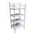 19th Century American Victorian White Painted Bamboo Four-Tier Étagère For Sale