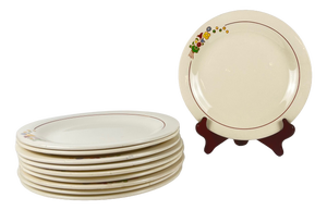 Vintage Dinner Plates from Longwy, 1930s, Set of 10