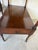 1960’s Vintage Weiman Heirloom Quality Mahogany & Tooled Leather Top Tiered End Tables on Casters – A Pair For Sale - Image 9 of 12