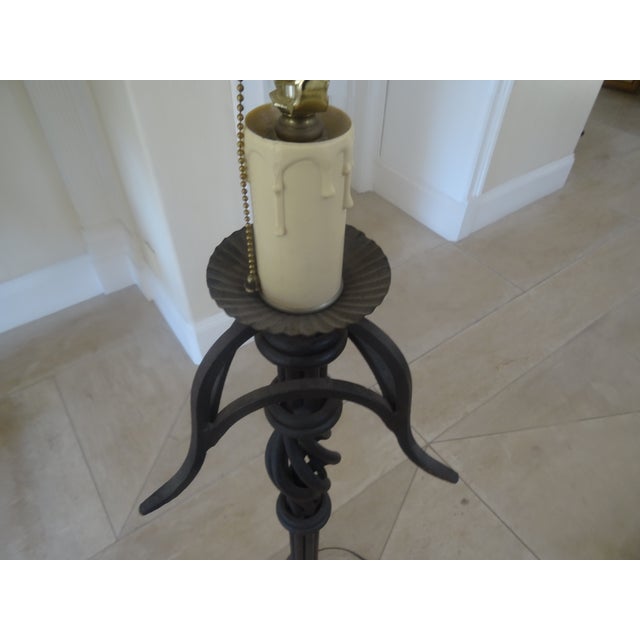 Late 20th Century Late 20th Century Paul Ferrante Style Hand Wrote Floor Lamps - a Pair For Sale - Image 5 of 9
