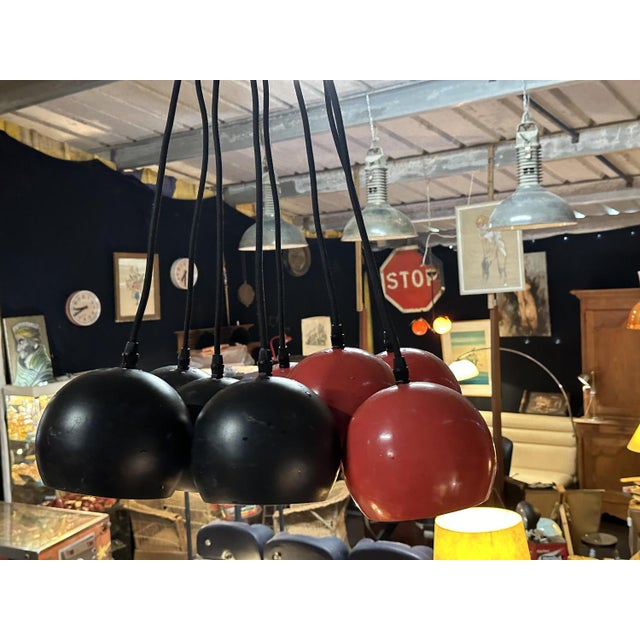 Eyeball Eight-Lights Pendant, 1970s For Sale - Image 4 of 9