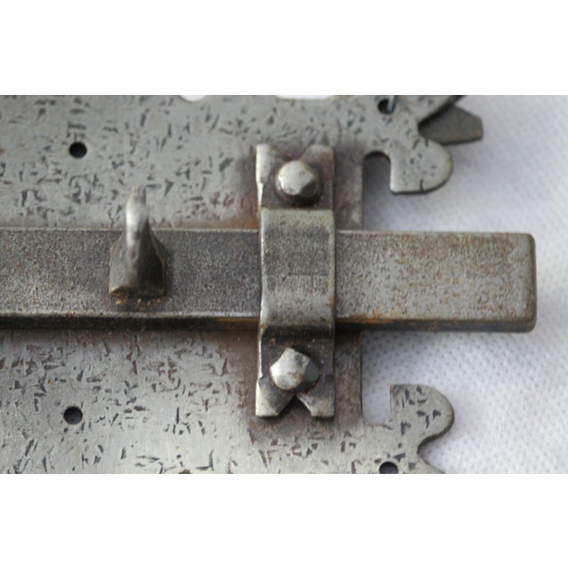 1950s Wrought Iron Door Lock, 1950s For Sale - Image 5 of 18
