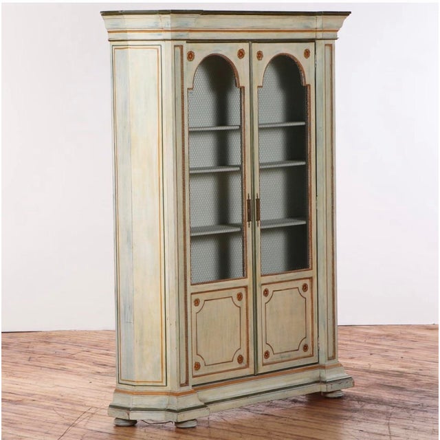 Midcentury Painted Two-Door Cabinet- Lighted For Sale In Pittsburgh - Image 6 of 9