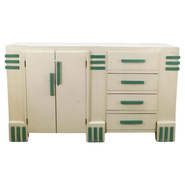Original Art Deco Credenza, Mexico, 1930s For Sale - Image 13 of 17