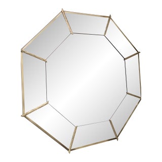 Peach Hexagonal Mirror For Sale