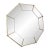 Peach Hexagonal Mirror For Sale