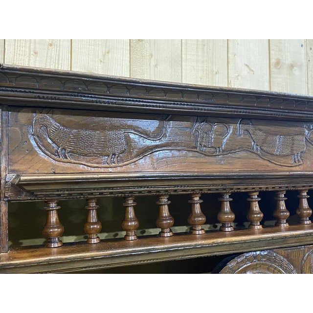 Wood 19th Century Oak Wall Unit For Sale - Image 7 of 12