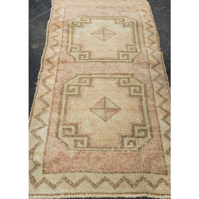 Turkish Mini Rug Oriental Hand Knotted Vintage Rug 1'9" x 3'1" #21290 Explore a curated collection of hallway runners,...