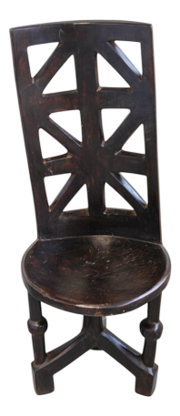 Vintage Makonde Chair, Tanzania