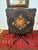 Vintage Hand-Painted Floral Ebonized Tilt-Top Table | Scalloped Top & Pedestal Base For Sale - Image 4 of 5