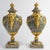 Louis XVI Green Granite Cassolettes with Gilded Bronze, Set of 2 For Sale - Image 3 of 9