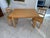 Farmhouse Table and Chairs Set in Spruce Wood, Set of 3 For Sale - Image 8 of 13