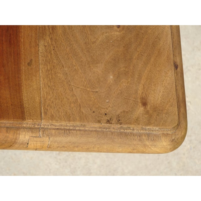19th Century Square Walnut Pedestal Table For Sale - Image 5 of 18