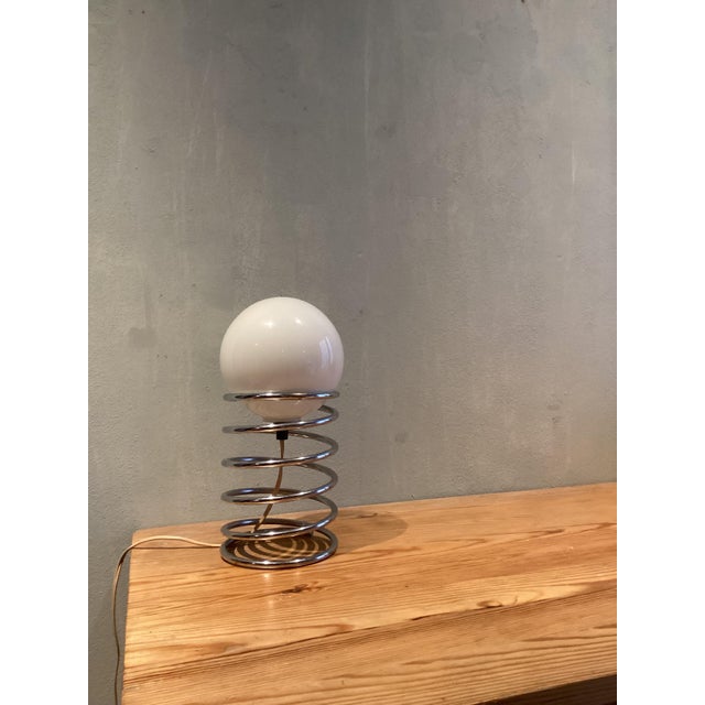 Mid-Century Modern Spiral Spring Lamp, 1970 For Sale - Image 3 of 7