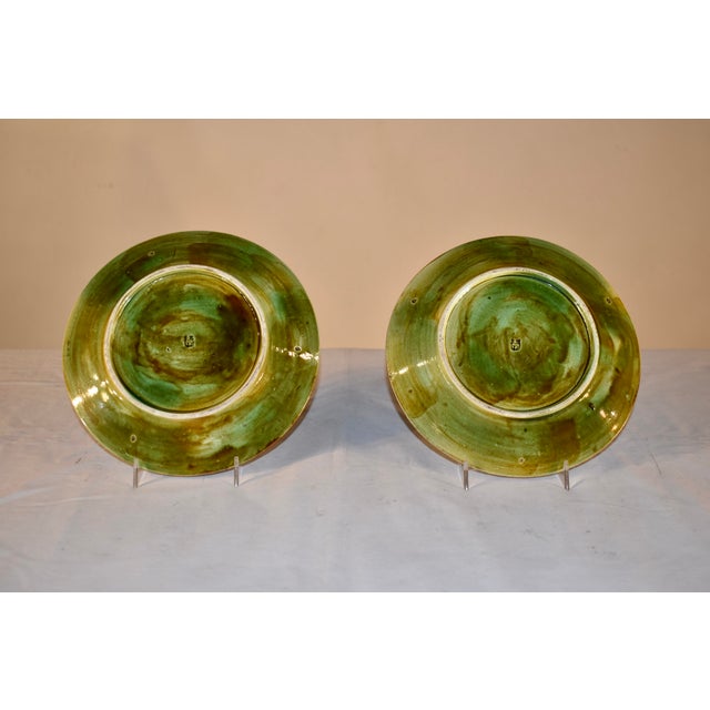 Pair of 19th Century J. Roth Majolica Plates From London For Sale - Image 4 of 8