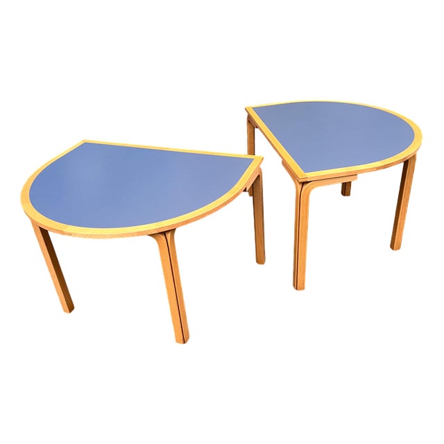 Semicircular Dining Table in Grey Beech by Rud Thygesen & Johnny Sørensen for Farstrup For Sale