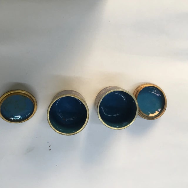 Chinese Miniature Chinese Cloisonné Lidded Jars - a Pair For Sale - Image 3 of 8