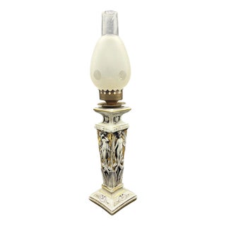 Ceramic Lamp from Capodimonte, 1950s For Sale