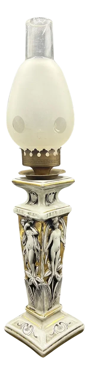 Ceramic Lamp from Capodimonte, 1950s