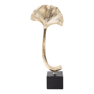 Gifu Golden Ginkgo Leaf Sculpture- Tall For Sale