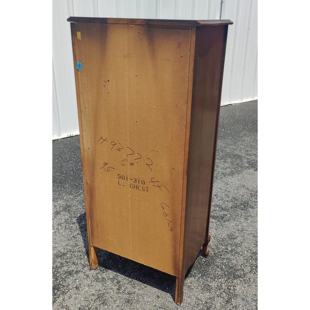 French Country Vintage Dixie Furniture Lingerie Dresser Chest Six Drawers French Country, 1980s For Sale - Image 3 of 9