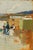 Paper 1906 Vintage La Concha Beach Art Print by Joaquín Sorolla - 12" X 8" For Sale - Image 7 of 8