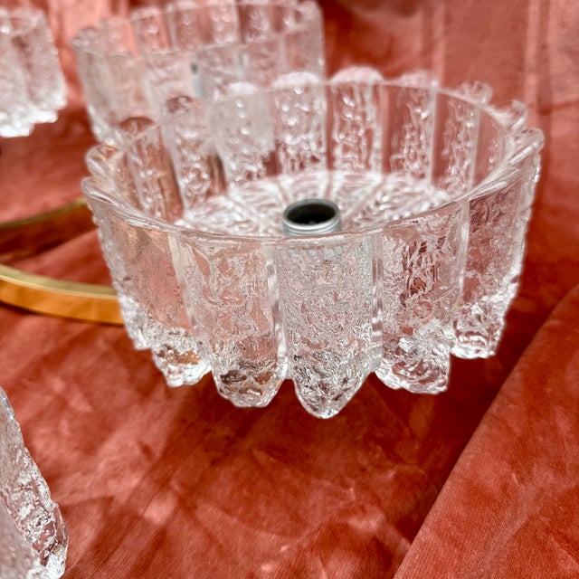 Vintage Icicle Glass Hanging Lamp from Doria Leuchten, 1960s For Sale - Image 10 of 17