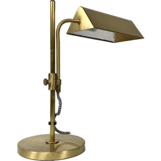 Vintage Brass Table Lamp from Fischer Leuchten, 1970s For Sale