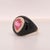 Contemporary 2.72ct Pear Tourmaline, Diamond and Onyx in 14ct Yellow Gold - Fei Liu, Size 7.5 For Sale - Image 3 of 11