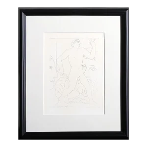 1980s "Sculpteur d'un Jeune Homme à la Coupe from the Vollard Suite" (Bloch 179) Etching After Pablo Picasso