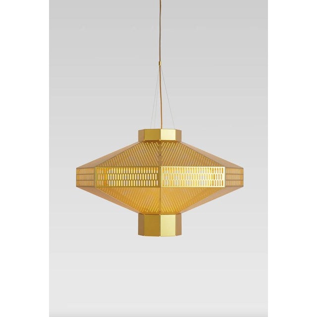 Golden Ma-Rock T Me Suspension Lamp by Jaime Hayson for Parachilna For Sale - Image 4 of 12