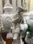 Chelsea House Inc Chelsea House Blanc De Chine Off White Asian Chinoiserie Tall Seated Figures, Man and Woman, a Pair 18” For Sale - Image 4 of 6