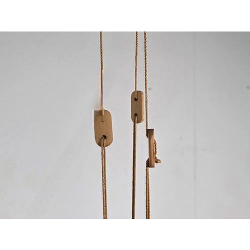 Tan Uchiwa Hana Pendant Lamp by Ingo Maurer for Design M For Sale - Image 8 of 9