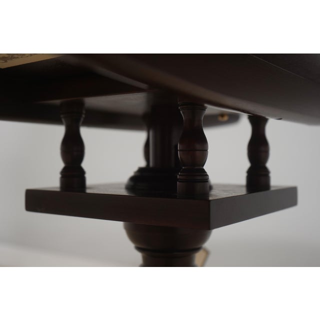 Stickley Williamsburg Cw-70 Mahogany Rococo Tilt Top Table For Sale - Image 10 of 18