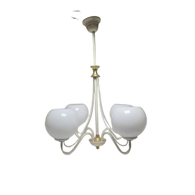 Art Nouveau Chandelier, Poland, 1970s For Sale - Image 10 of 10