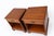 1980s Pair of Henredon Wood Nightstands With Open Shelves For Sale - Image 9 of 12