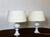 1970s Swedish Table Lamps in White Opal Glass by Uno and Östen Kristiansson for Luxus, 1960s, Set of 2 For Sale - Image 5 of 15