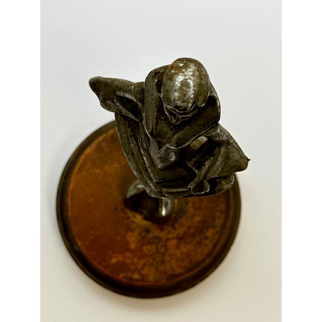 1930s Art Deco British Bronze Lady Dancer Car Mascot Figurine For Sale - Image 9 of 12
