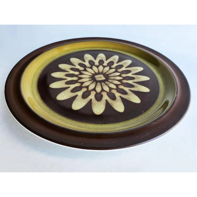 Coffee Vintage 12" Chop Plate Regency by Casual Ceram For Sale - Image 8 of 11