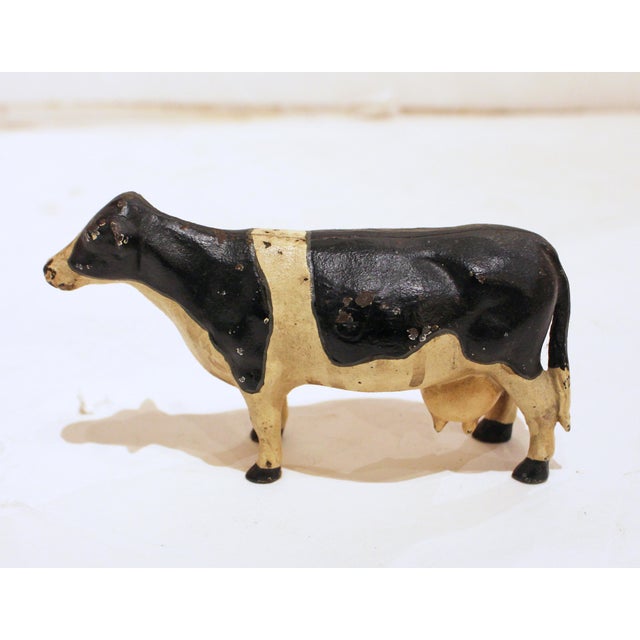 Metal Mid-20th Century American Cast Iron "Stock Farm" Barn and Animals For Sale - Image 7 of 15