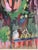 1970s 1970s Abstract Modern Magic Garden at Moonlight Signed and Framed For Sale - Image 5 of 7