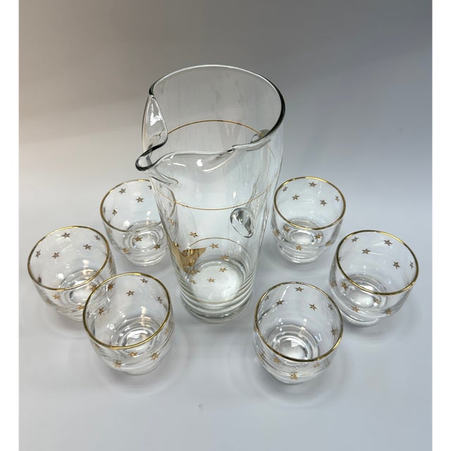 Gold Vintage Bicentenial Barware Set - Set of 7 For Sale - Image 8 of 10