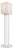 Handcrafted Ceramic and Glass Floor Lamp in White Glaze from Artem Zakharchenko-Halytskyi For Sale