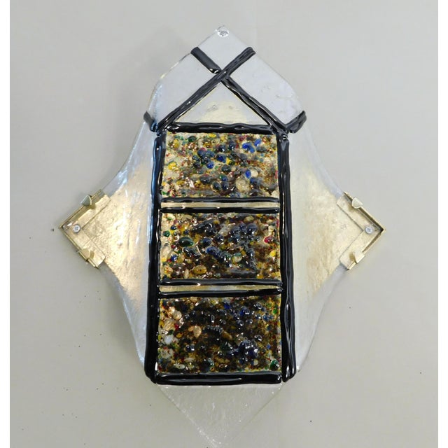 Brutalist 1970s "Rombo" Brutalist Murano Sconces, a Pair For Sale - Image 3 of 11