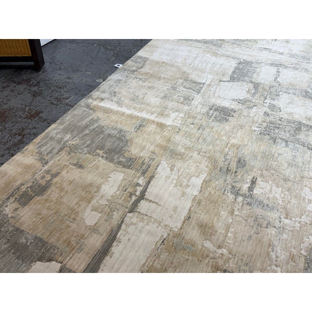 10ft X 14ft Exquisite Rugs Infitiny Collection 7130, Silver/Beige For Sale In San Francisco - Image 6 of 12