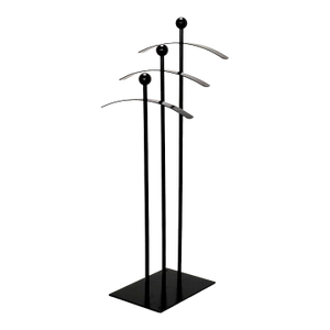 Vintage Post-Modern 80s/90s Valet Garment Rack Black Iron