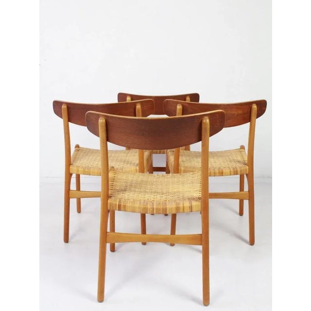 Carl Hansen & Søn Model CH23 Dining Chairs by Hans J. Wegner for Carl Hansen & Son, 1950s, Set of 4 For Sale - Image 4 of 8
